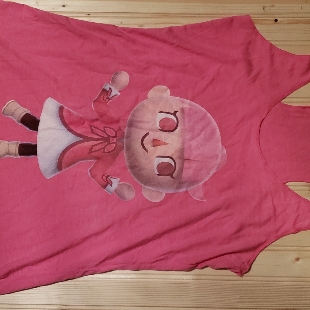 Animal Crossing Villager Pink Racerback Tank